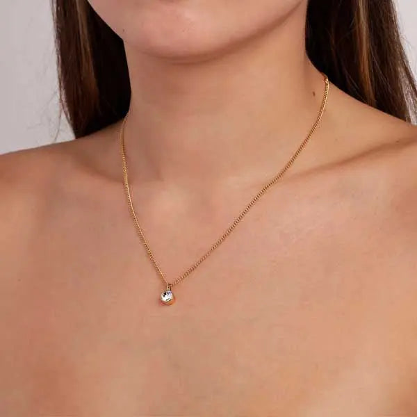 Jemma Gold Necklace, Crystal Dyrberg/Kern NZ