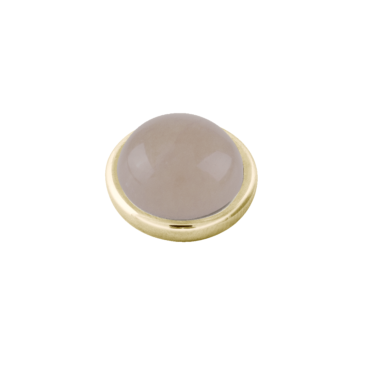 Sence Gold Interchangeable Ring Topper - Light Brown