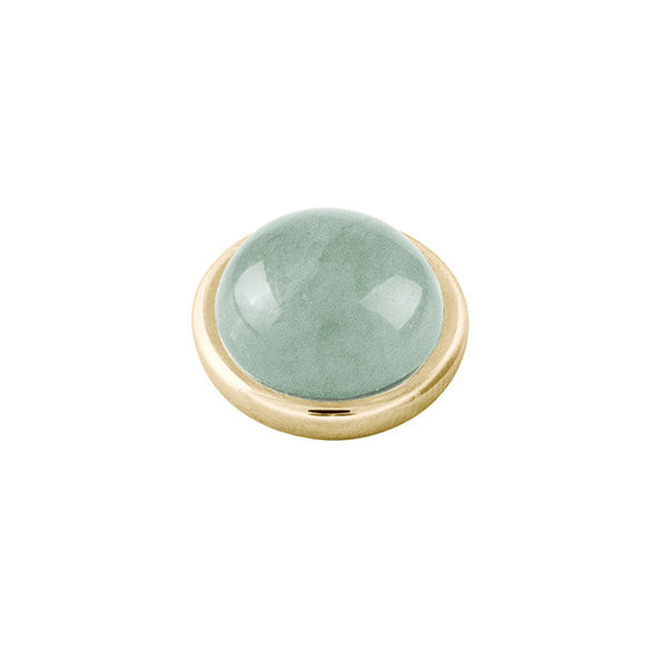 Sence Gold Interchangeable Ring Topper - Light Green