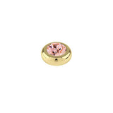 Joy Gold Interchangeable Ring Topper - Vintage Rose