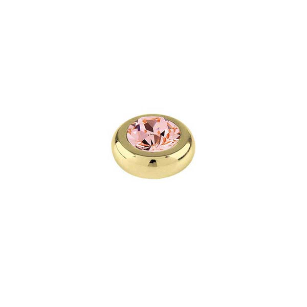 Joy Gold Interchangeable Ring Topper - Vintage Rose