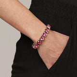 Conian Gold Tennis Bracelet - Pink