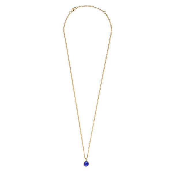 Ette Gold Necklace - Sapphire