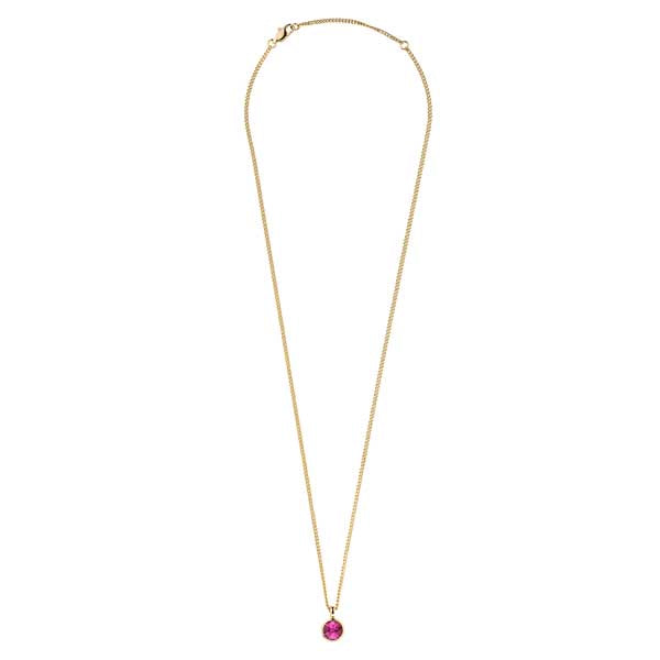 Ette Gold Necklace - Pink