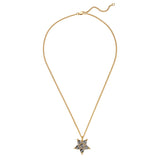 Lyra Gold Necklace - Grey