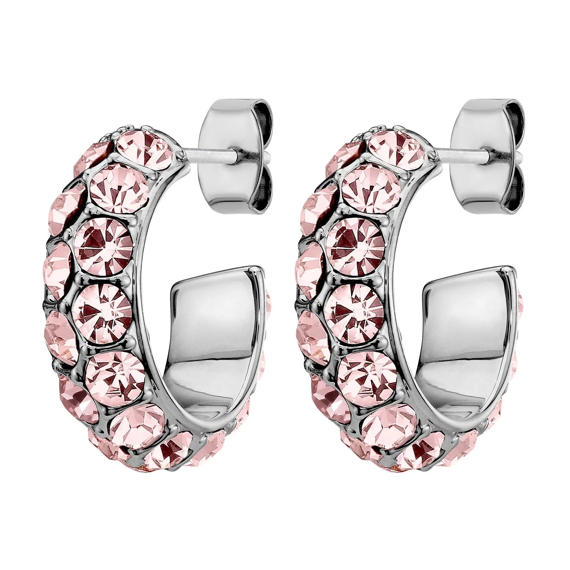 Heidi Shiny Silver Earrings - Vintage Rose Dyrberg/Kern NZ