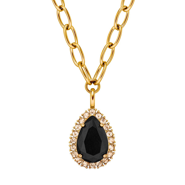 Metta Gold Necklace - Black /Golden