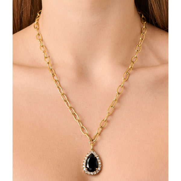 Metta Gold Necklace - Black /Golden