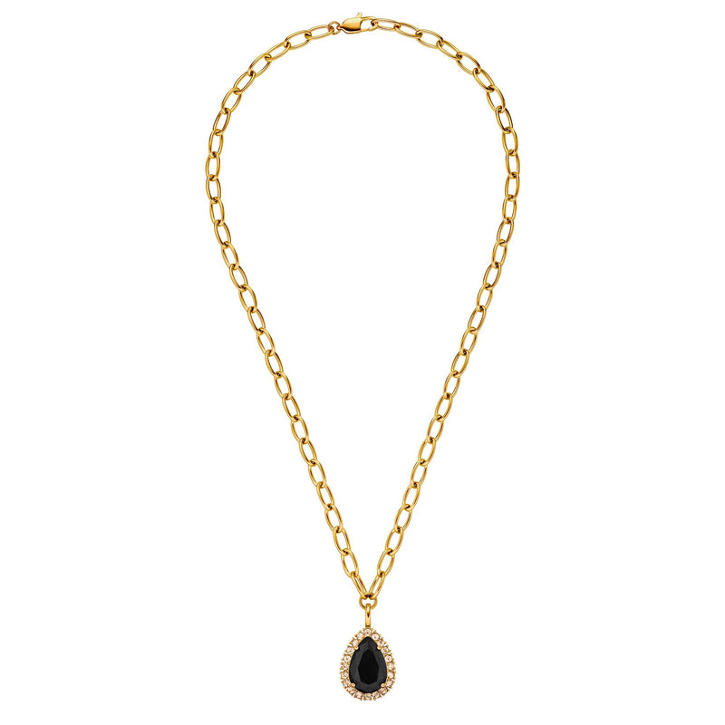 Metta Gold Necklace - Black /Golden