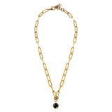 Lisanna Gold Necklace - Black