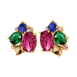 Emma Gold Earrings - Rainbow