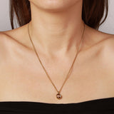 Ette Gold Necklace - Brown