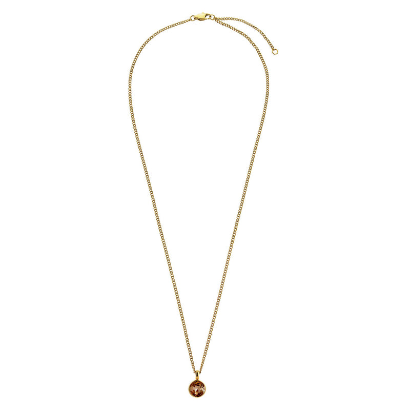 Ette Gold Necklace - Brown