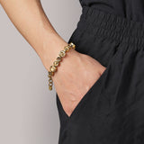 Calice Gold Bracelet - Brown Mix