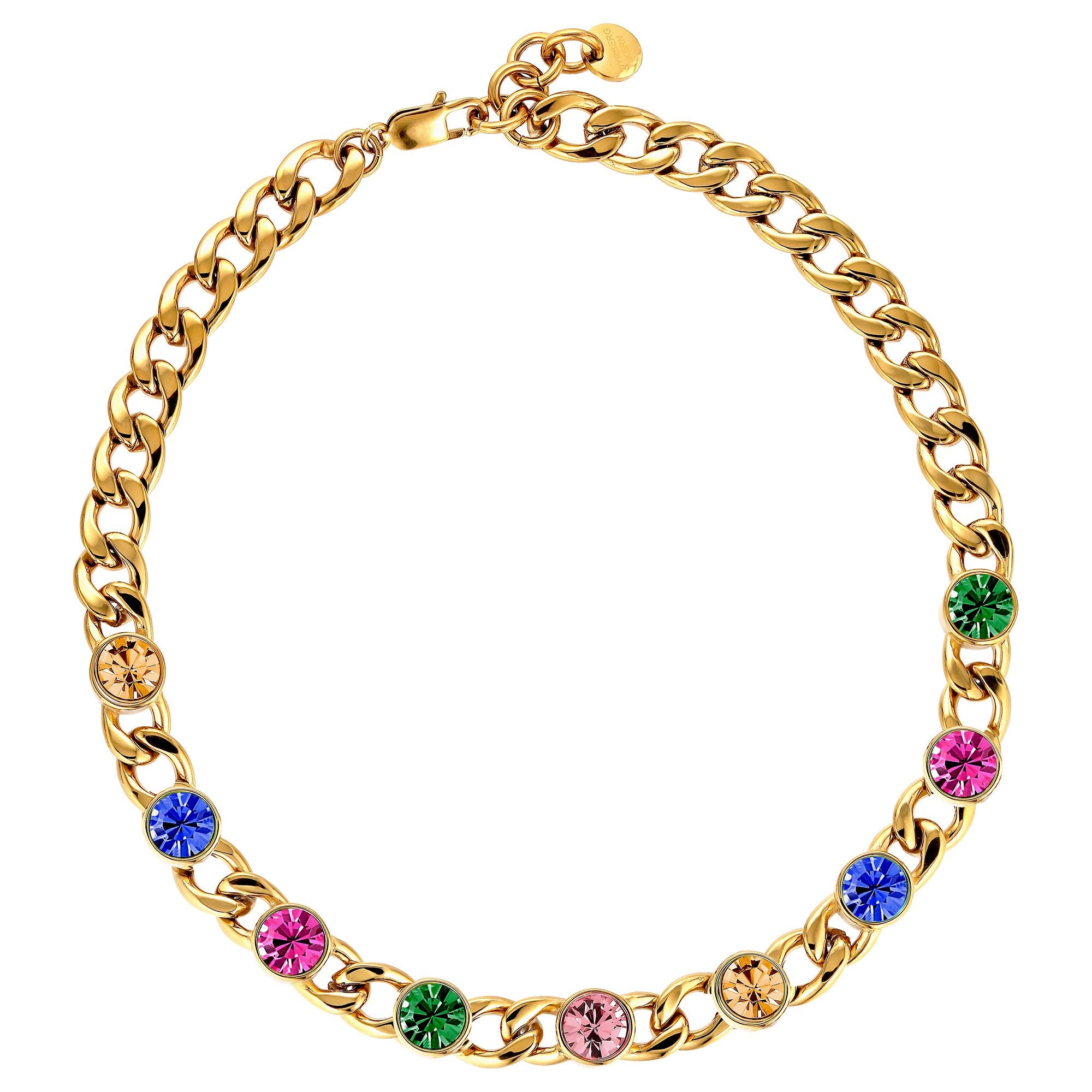 Camela Gold Necklace - Rainbow