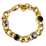 Ariane Gold Bracelet - Black Mix