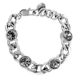 Ariane Shiny Silver Bracelet - Grey