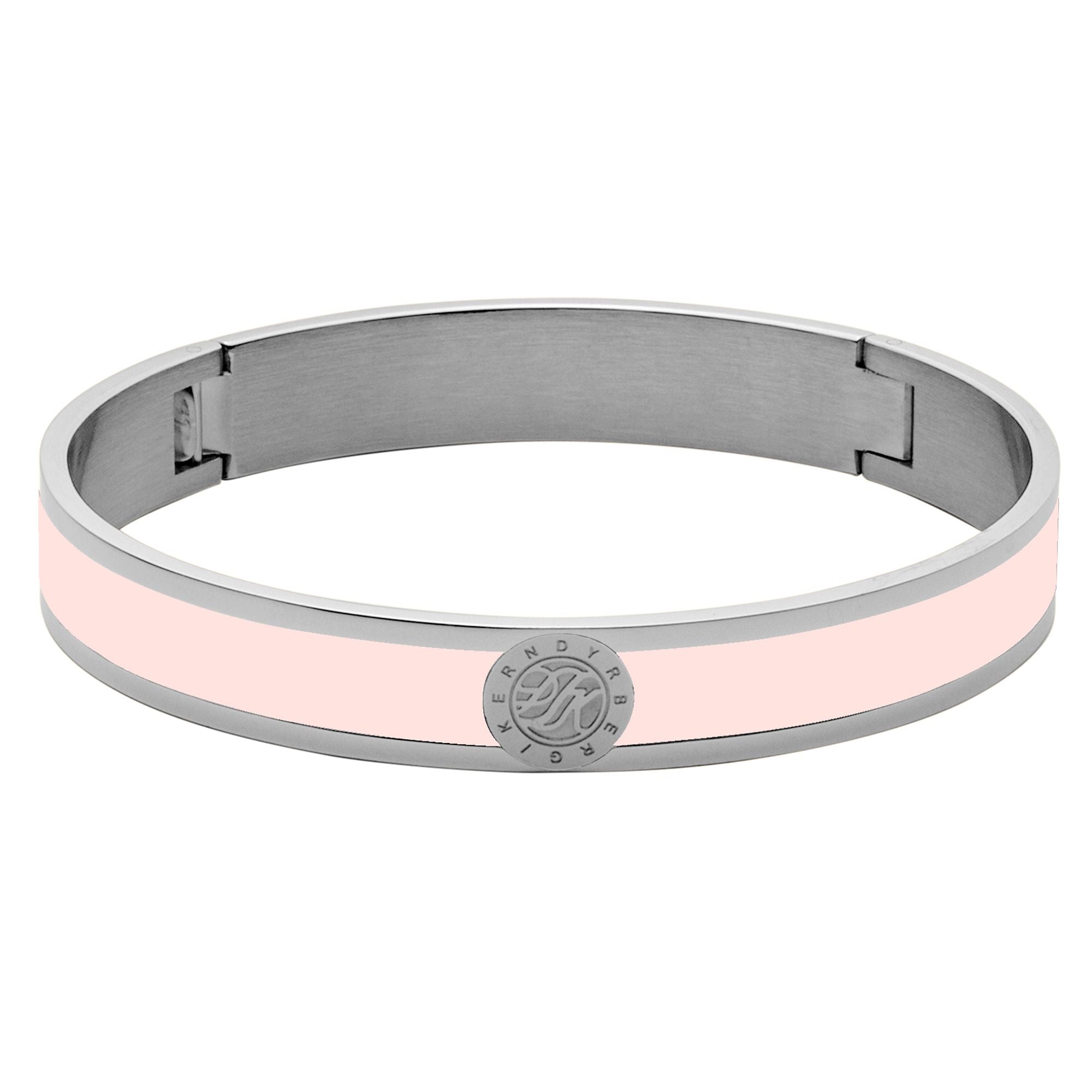 Pennika Shiny Silver Bracelet - Vintage Rose