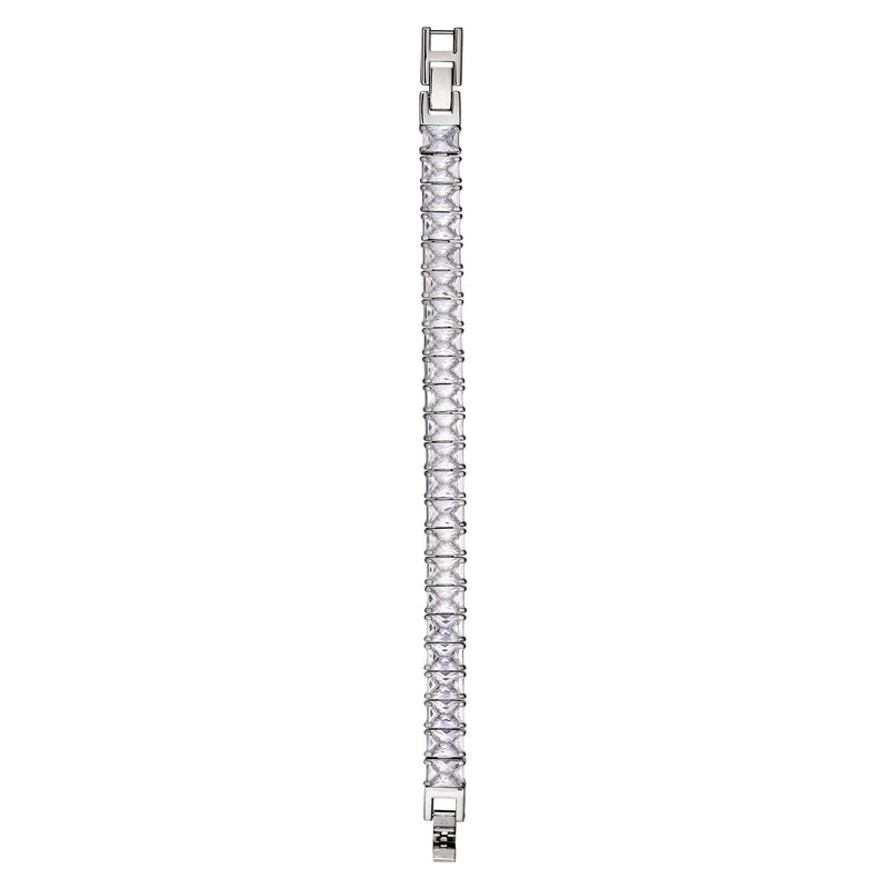 Conda Shiny Silver Tennis Bracelet