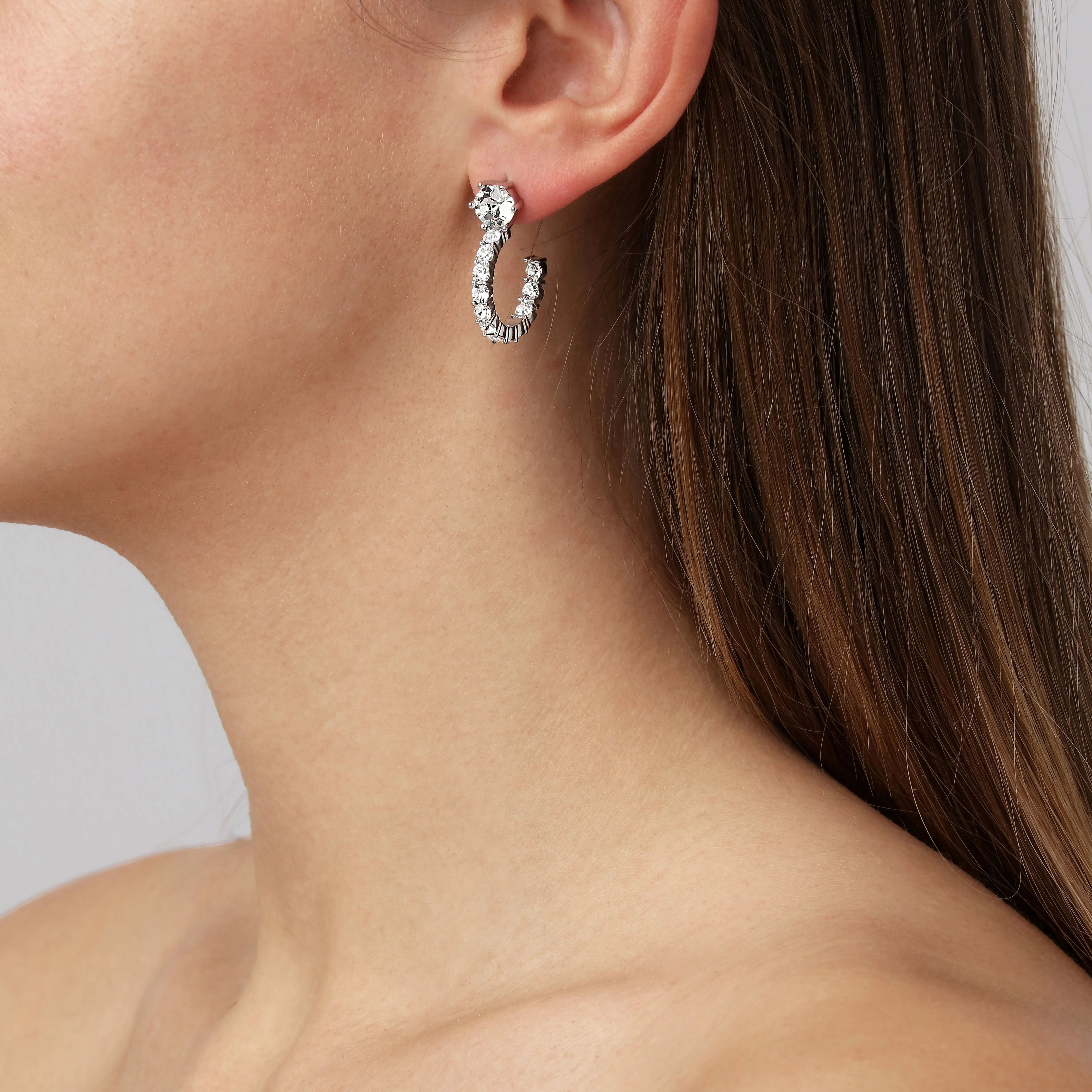 Esprit Shiny Silver Earrings, Crystal Dyrberg/Kern NZ