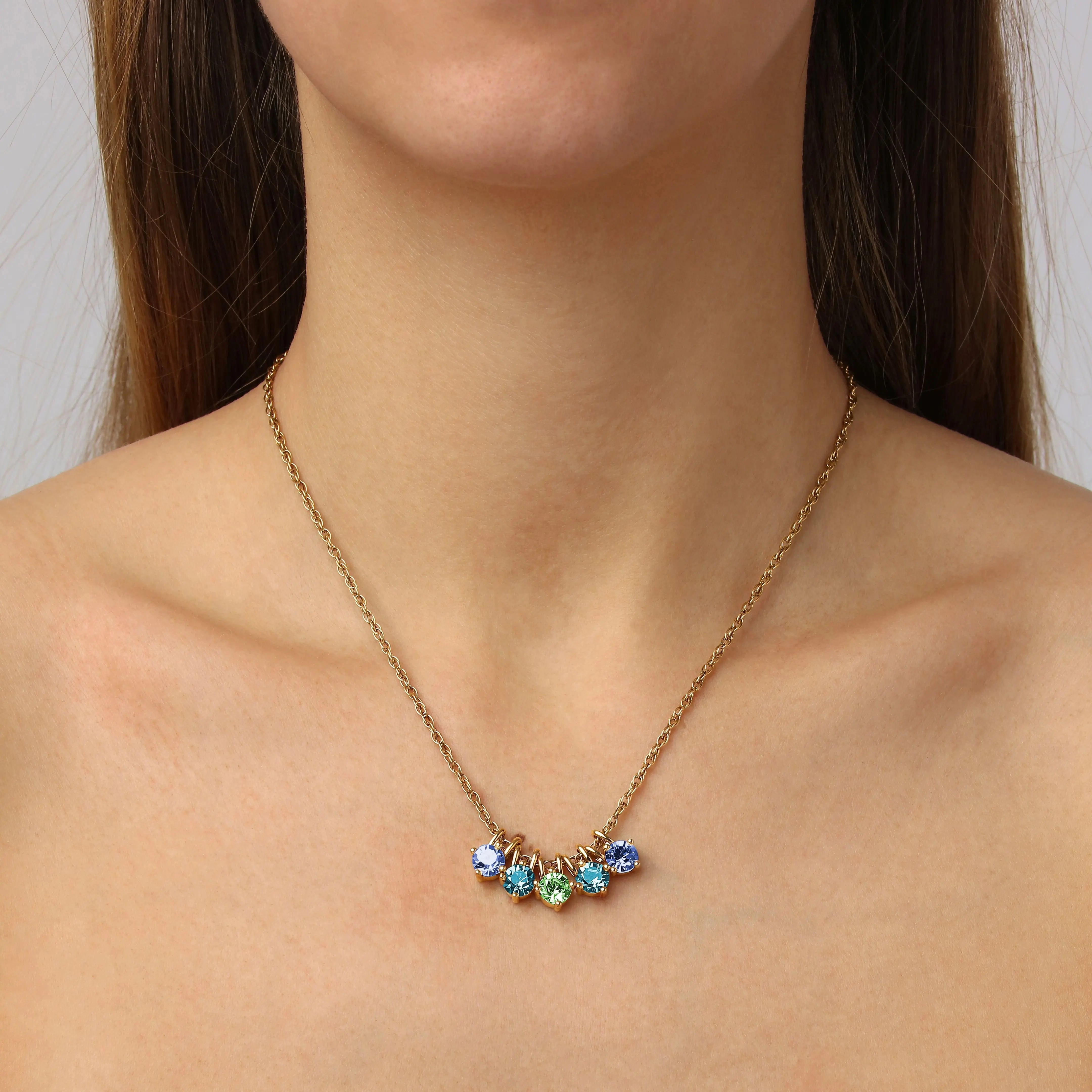 Phila Gold Necklace, Aqua Dyrberg/Kern NZ
