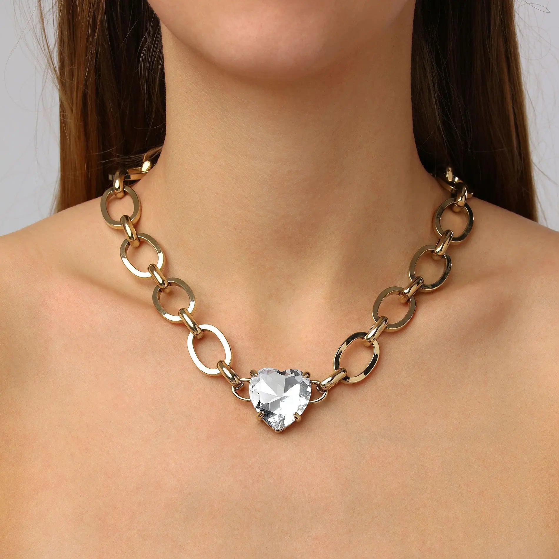 Braze Gold Necklace, Crystal Dyrberg/Kern NZ