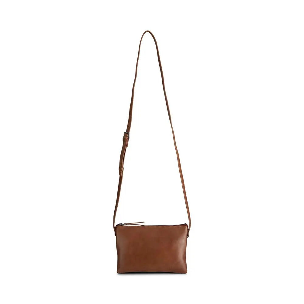 Chestnut Coloured Leather Crossbody Bag