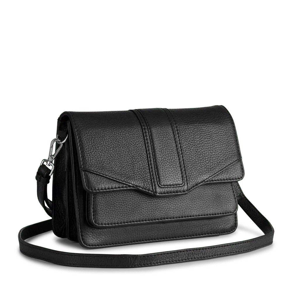 Jane Crossbody Bag, Grain, Black Markberg NZ