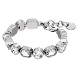 Alaya Shiny Silver Bracelet - Crystal