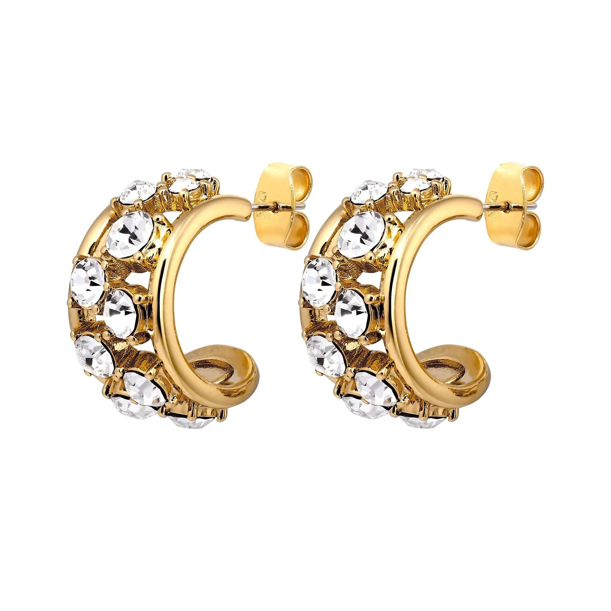 Astor Gold Hoop Earrings Dyrberg/Kern NZ