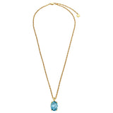 Barga Gold Necklace - Aqua