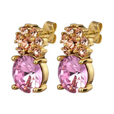 Beckia Gold Earrings - Light Rose / Peach