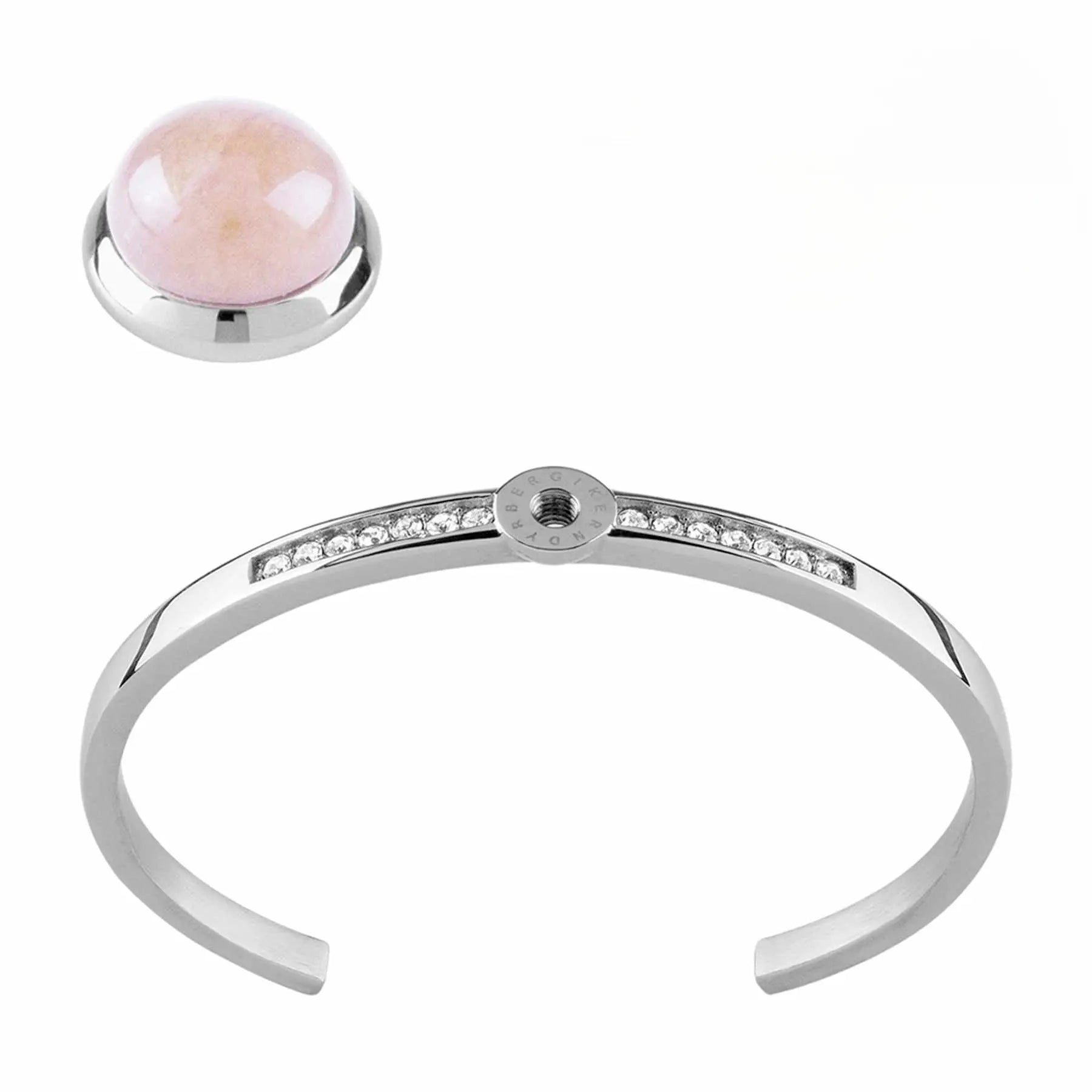 Interchangeable Shiny Silver Bracelet with Joy Shiny Silver - Rose Dyrberg/Kern NZ