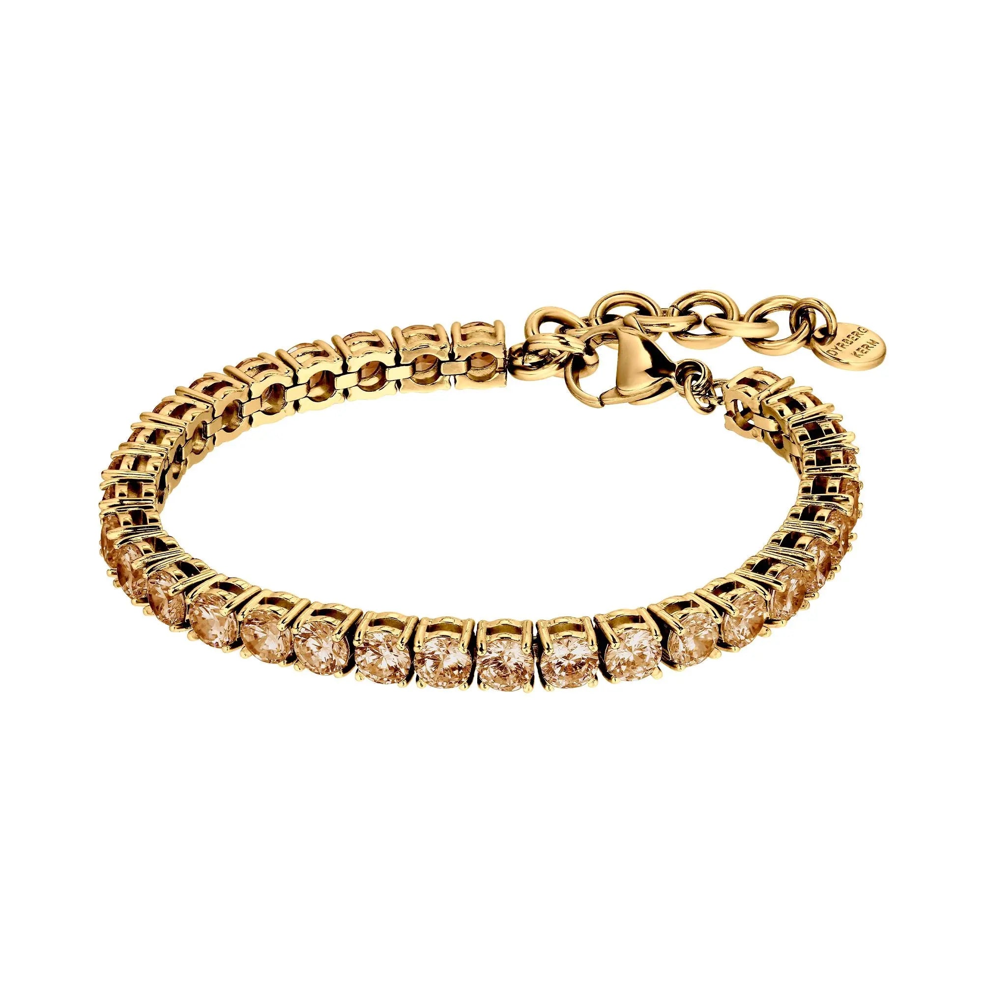 Cobra Gold Tennis Bracelet, Golden Dyrberg/Kern NZ