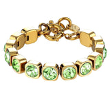 Conian Gold Bracelet - Light Green