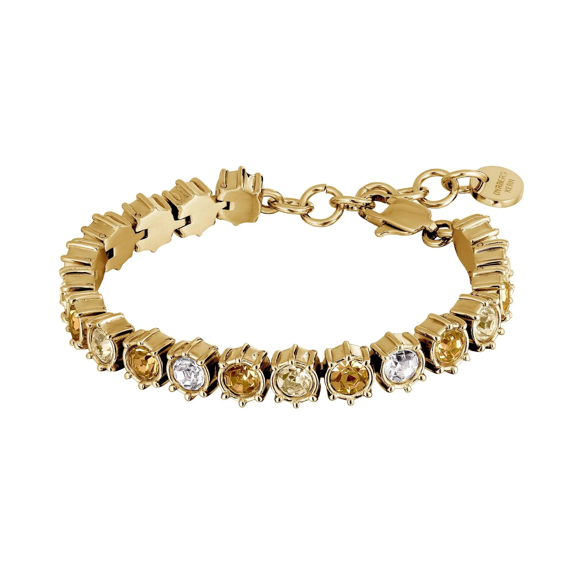 Courage Gold Tennis Bracelet, Golden Mix Dyrberg/Kern NZ