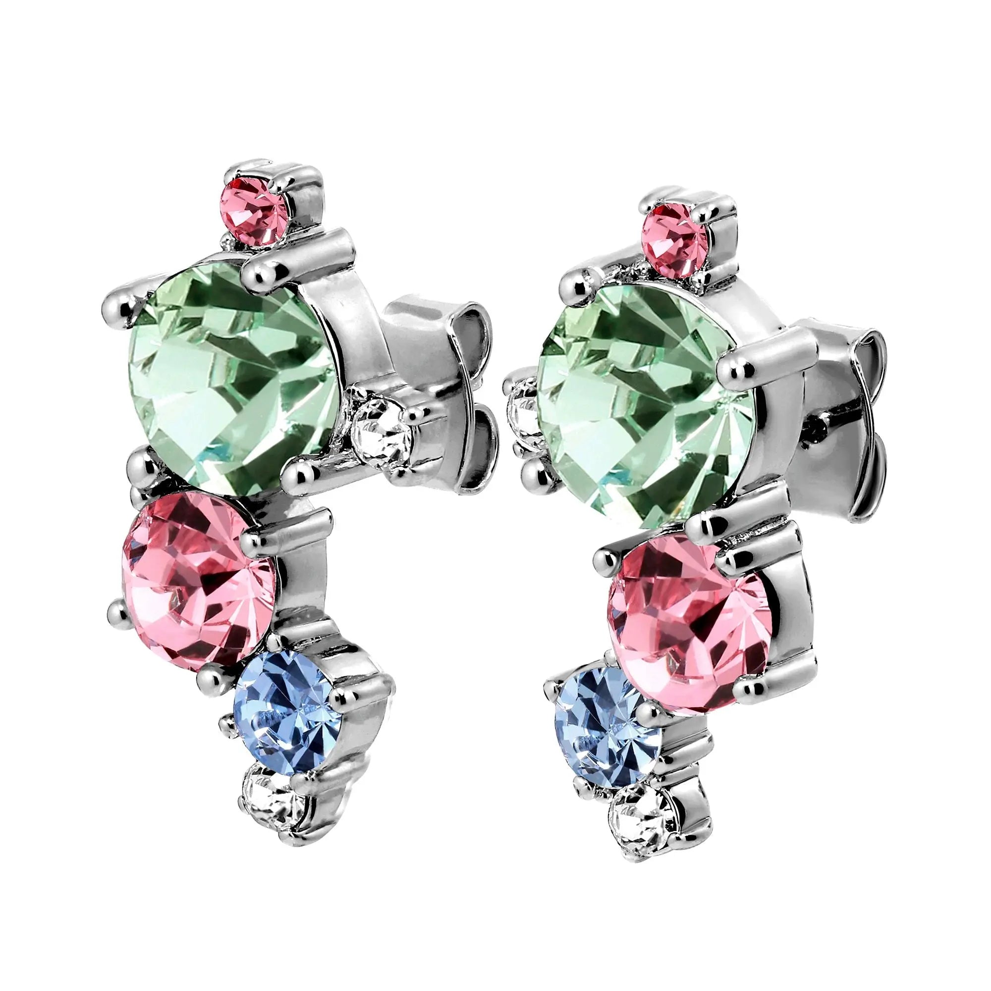 pastel coloured earrings