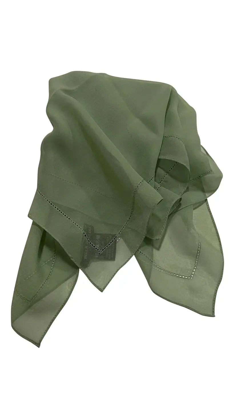 Color Me Happy Wool Scarf, Olive