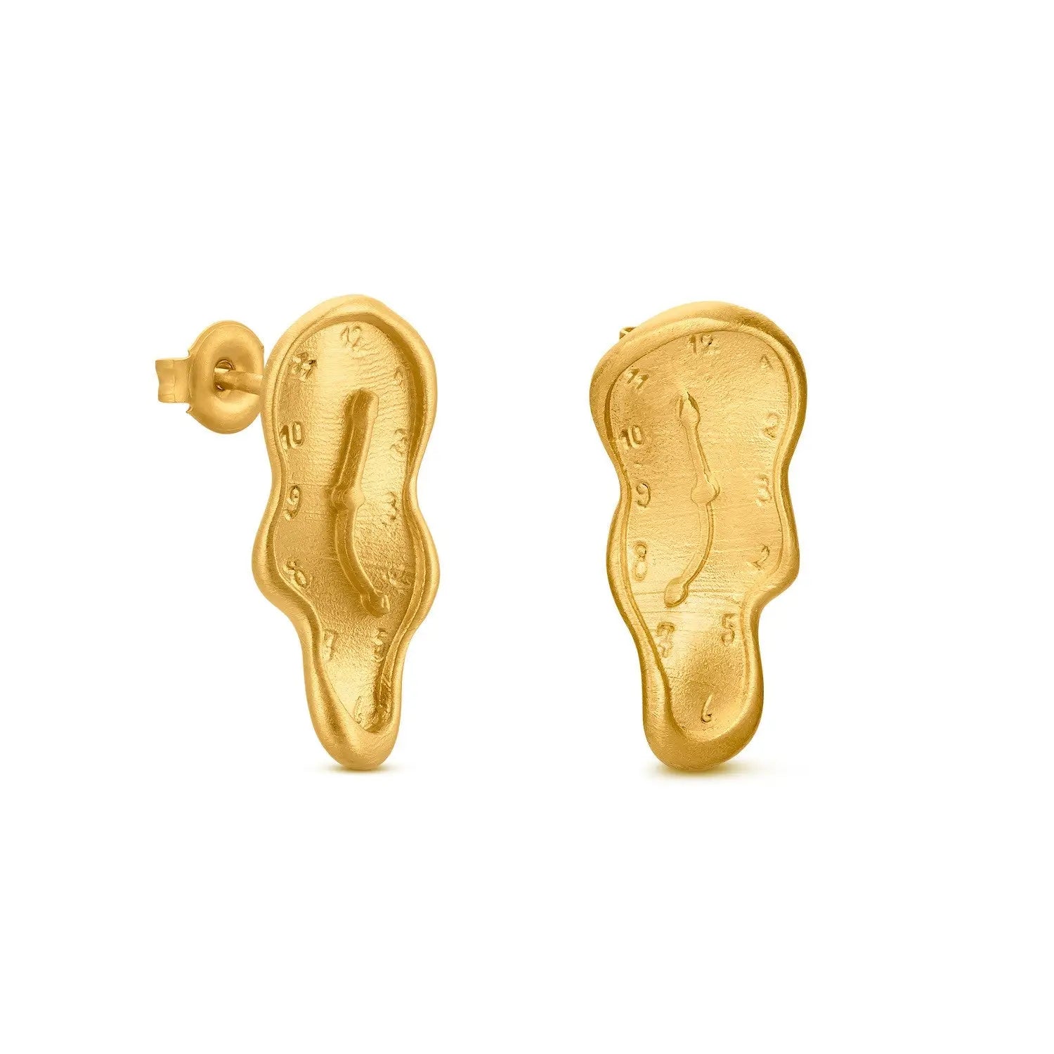 Dali Gold Earrings Small - Persistence of Memory Dyrberg/Kern NZ