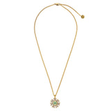 Delise Gold Necklace - Light Green / Golden