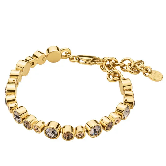 Teresia Gold Tennis Bracelet, Brown Dyrberg/Kern NZ