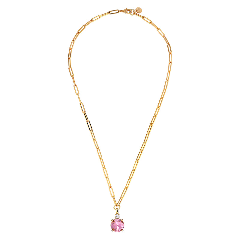 Glory Gold Necklace - Light Rose