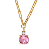 Glory Gold Necklace - Light Rose