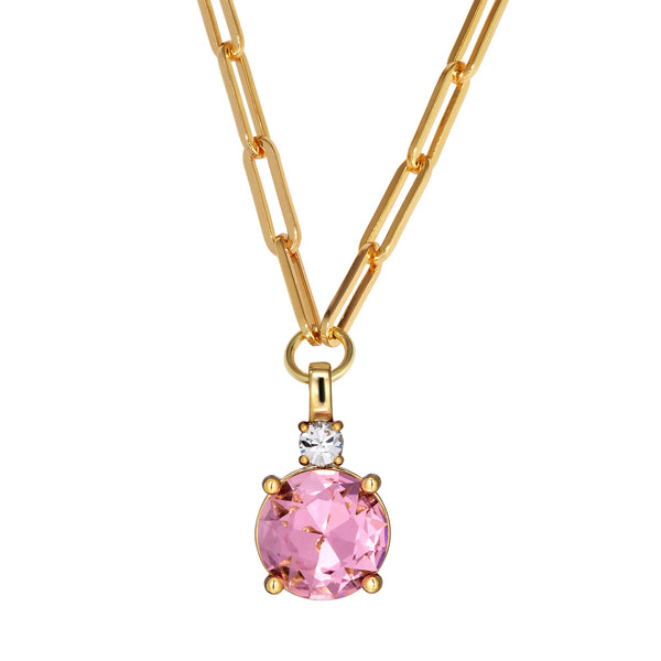 Glory Gold Necklace - Light Rose