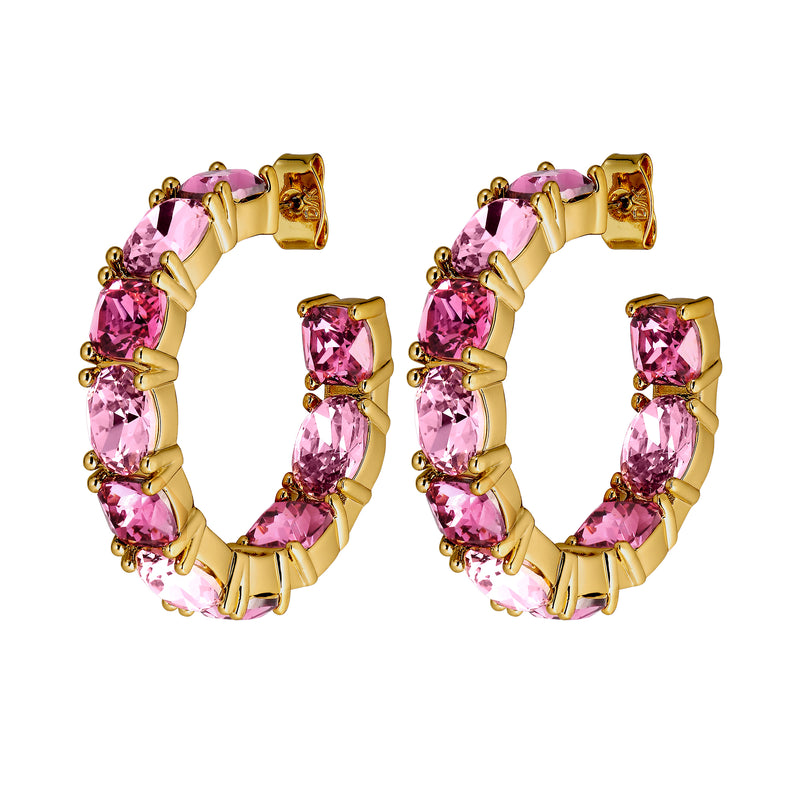 Gretia Gold Earrings - Rose