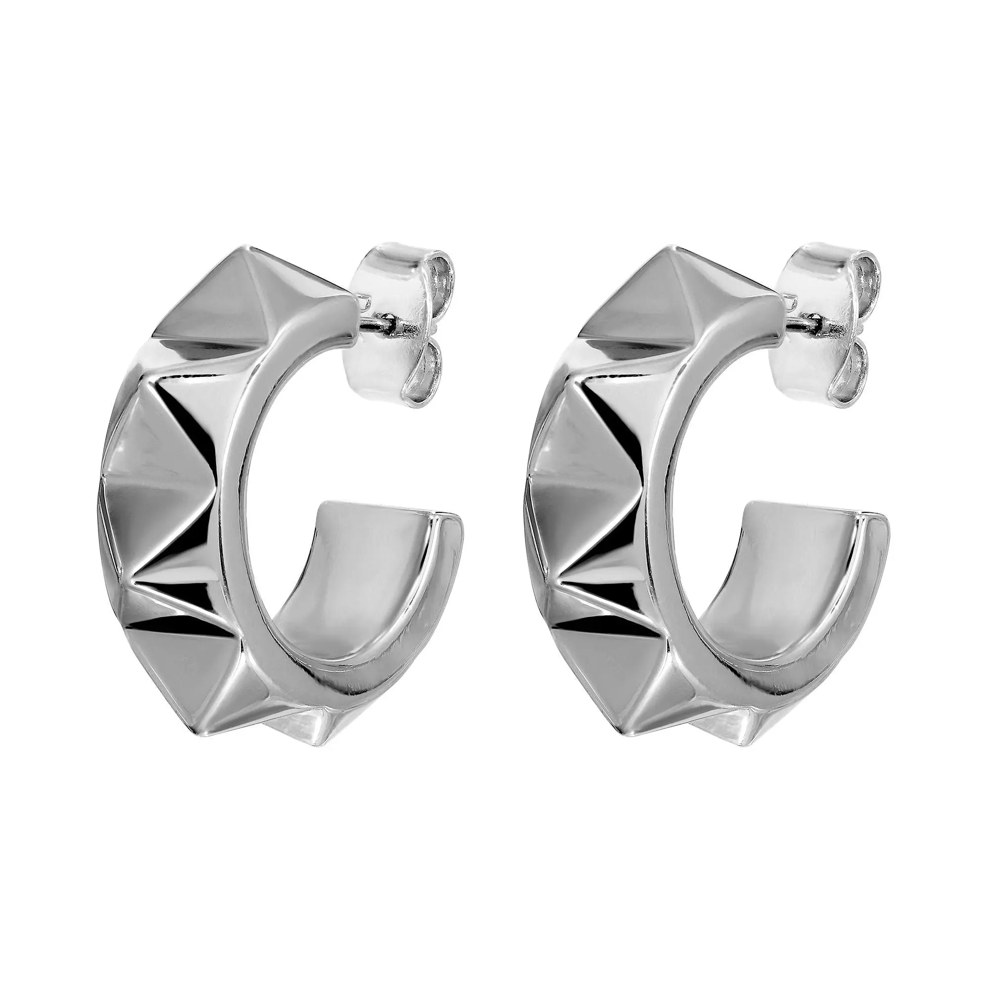 Grith Shiny Silver Earrings Dyrberg/Kern NZ