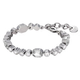 Grivna Shiny Silver Bracelet - Crystal