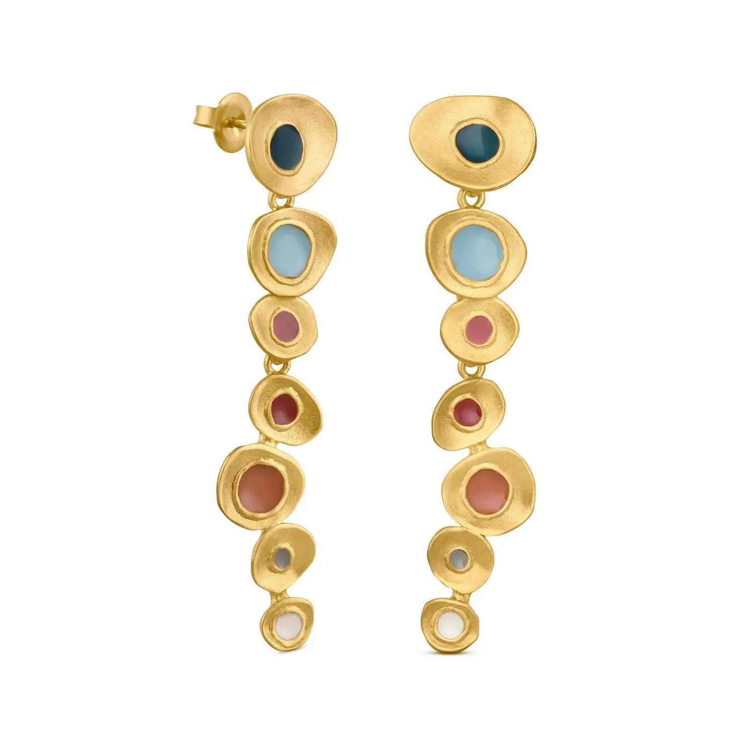 Favorita Colors Gold Studs Seven Joidart NZ