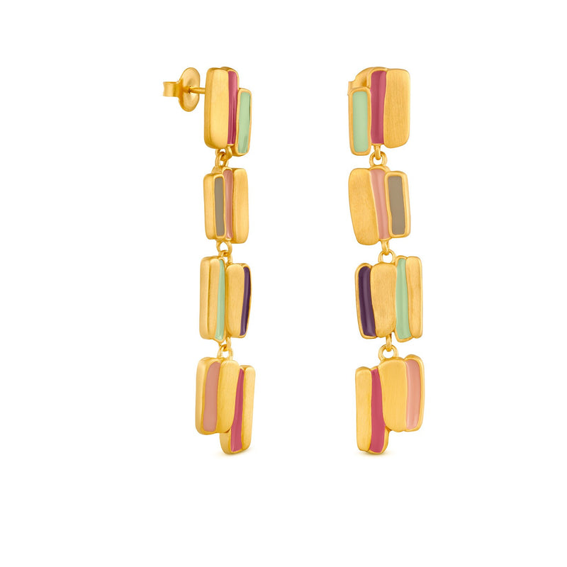 Palette Gold Earrings Long