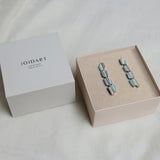 Palette Silver Earrings Long